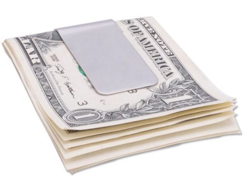 yueton Pack of 3 Brushed Stainless Steel Slim Money Clip Credit Card Cash Holder - Men's Fashion Travel Accessory - Image 4